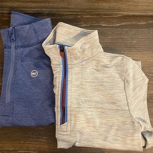 Lot of 2 Vineyard Vines 1/2 zip Tops